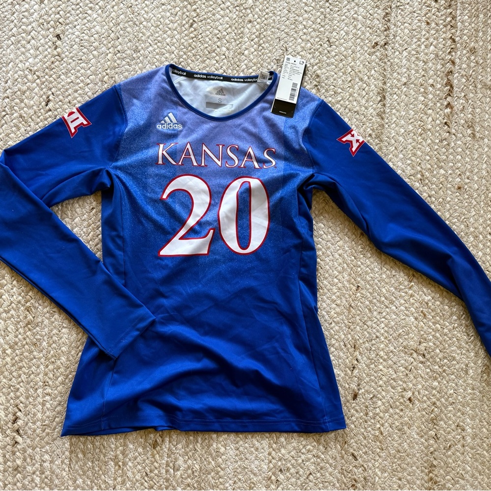 Adidas Kansas Blue Long Sleeve Jersey NWT